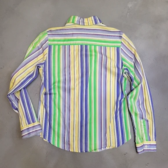 [EUC] Bright Stripe Blouse Size S - Picture 5 of 9